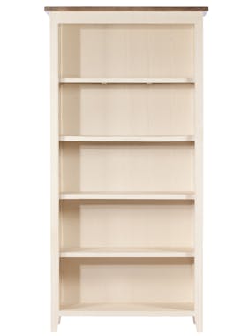 Bibliotheque etagere en bois blanc recycle FSC style bord de mer