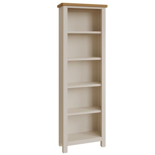 Bibliothèque colonne en bois finition gris clair BATH
