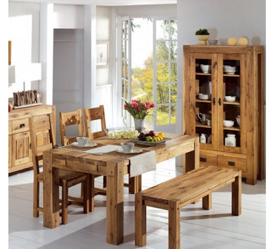 Bibliotheque etagere en bois avec tiroir de style campagne