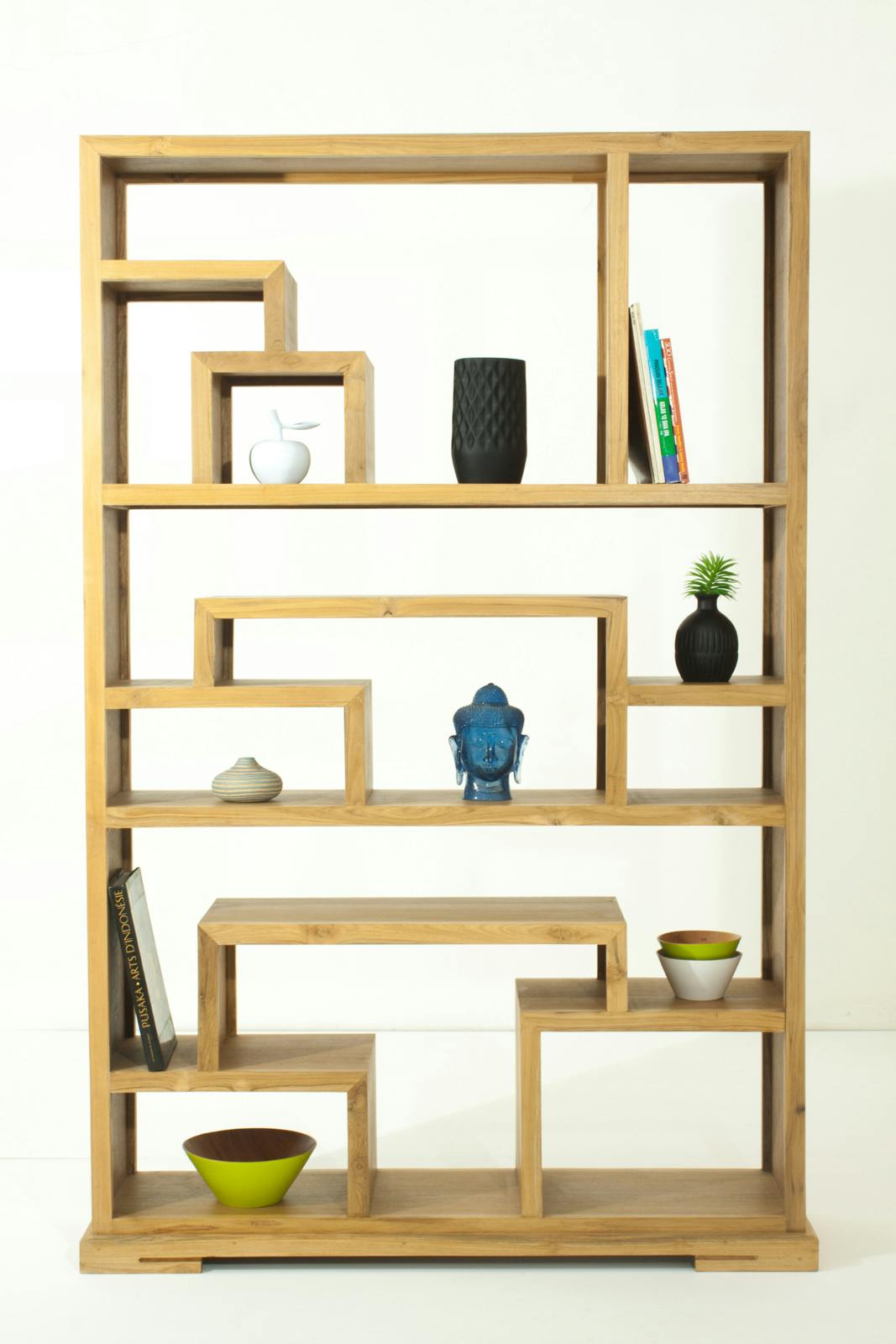 Etagère murale en acacia massif naturel Estelle (lot de 3