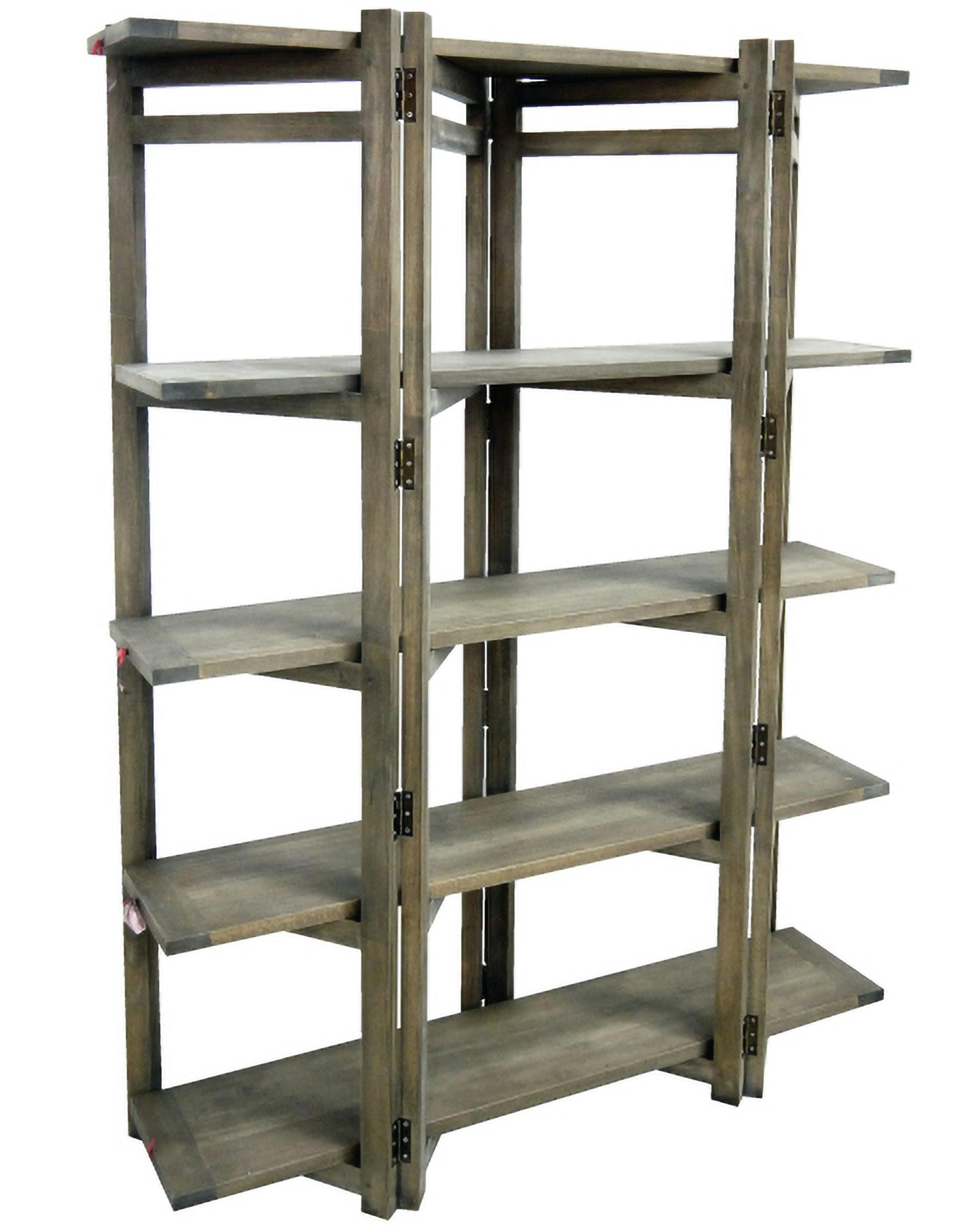 Bibliothèque Etagère Hévéa 5 plateaux 125x37x170cm MAORI