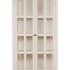 Bibliotheque vitrine en bois blanc recycle FSC style bord de mer