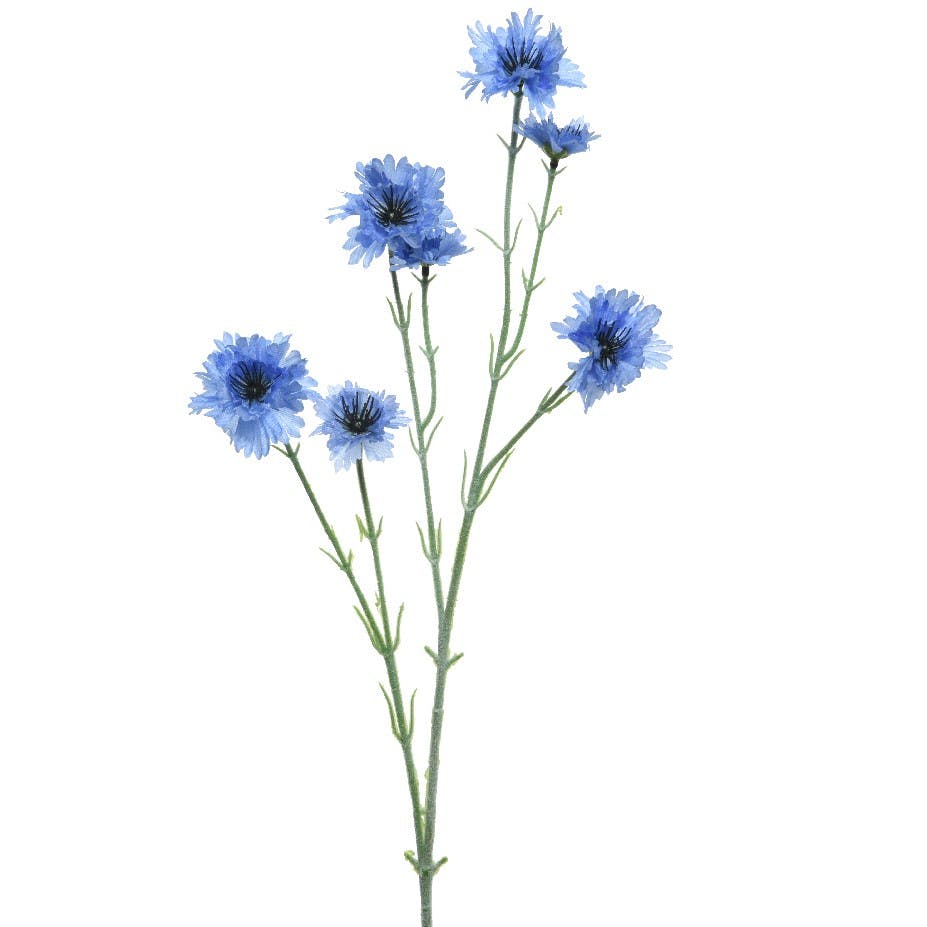 Bleuet artificiel sur tige