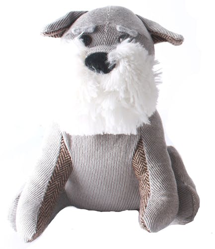 Bloc-porte fox terrier gris 23 cm