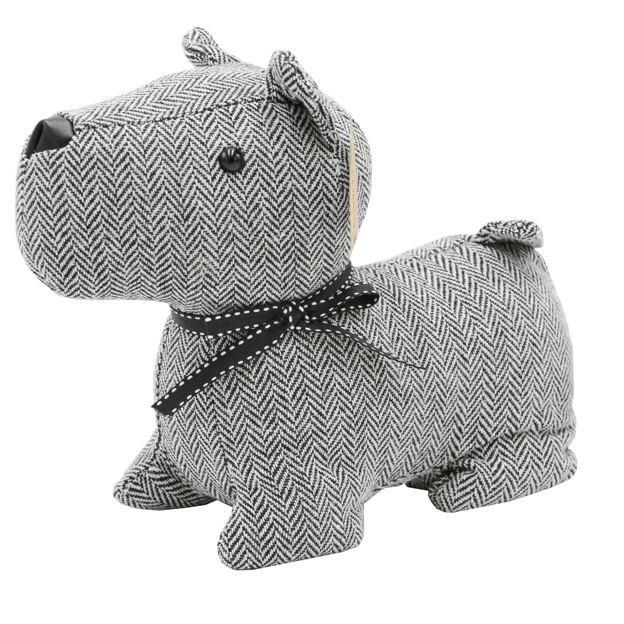 Bloque porte chien gris chiné