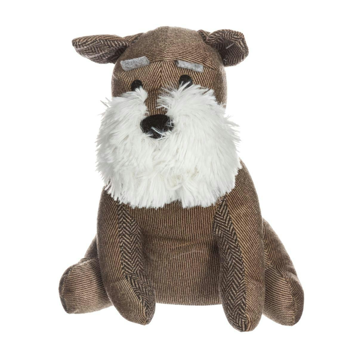 Bloque porte chien marron et blanc 26cm