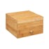Boîte à bijoux carrée en bambou