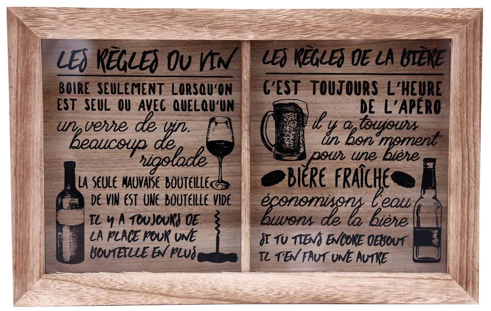 PAS DE TEXTE / DESIGN Porte-bouchon de vin Boîte d'ombre d'affichage de  liège de
