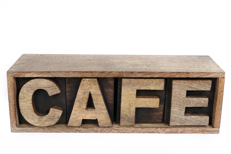 Boite à Café "Café" en bois de Manguier 33x10cm