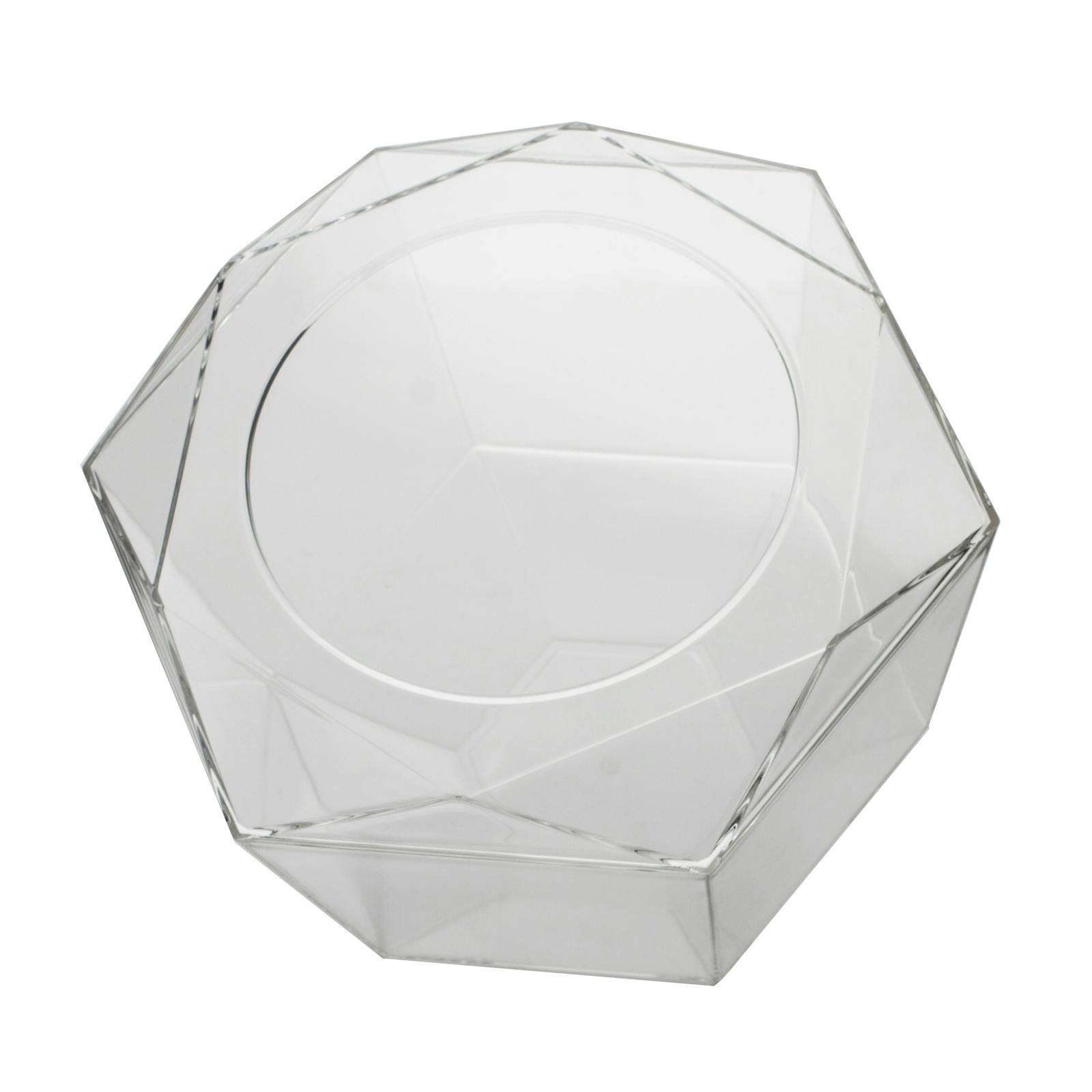 Boite à capsules 60 places héxagonale coloris blanc 21x18xH15cm