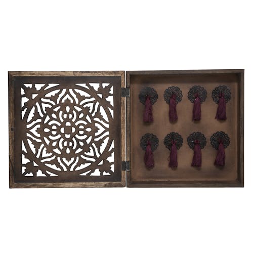 Boîte à clés décorative carrée