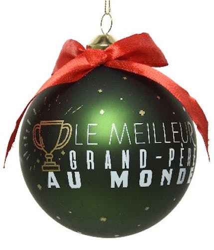 Boite cadeau boule de Noël "Grand-père"