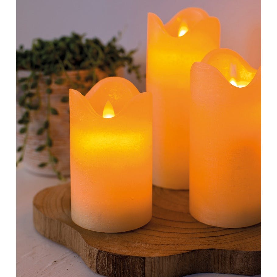 Boite de 3 bougies à LED