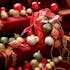 Boules de Noël rouges, vertes et dorées incassables (boîte de 9)