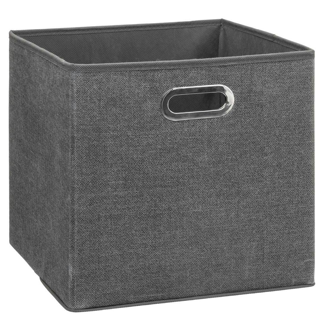 Boîte de rangement GM gris chiné foncé