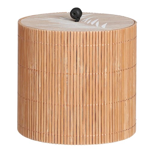 Boîte en bambou forme cylindre 12 cm