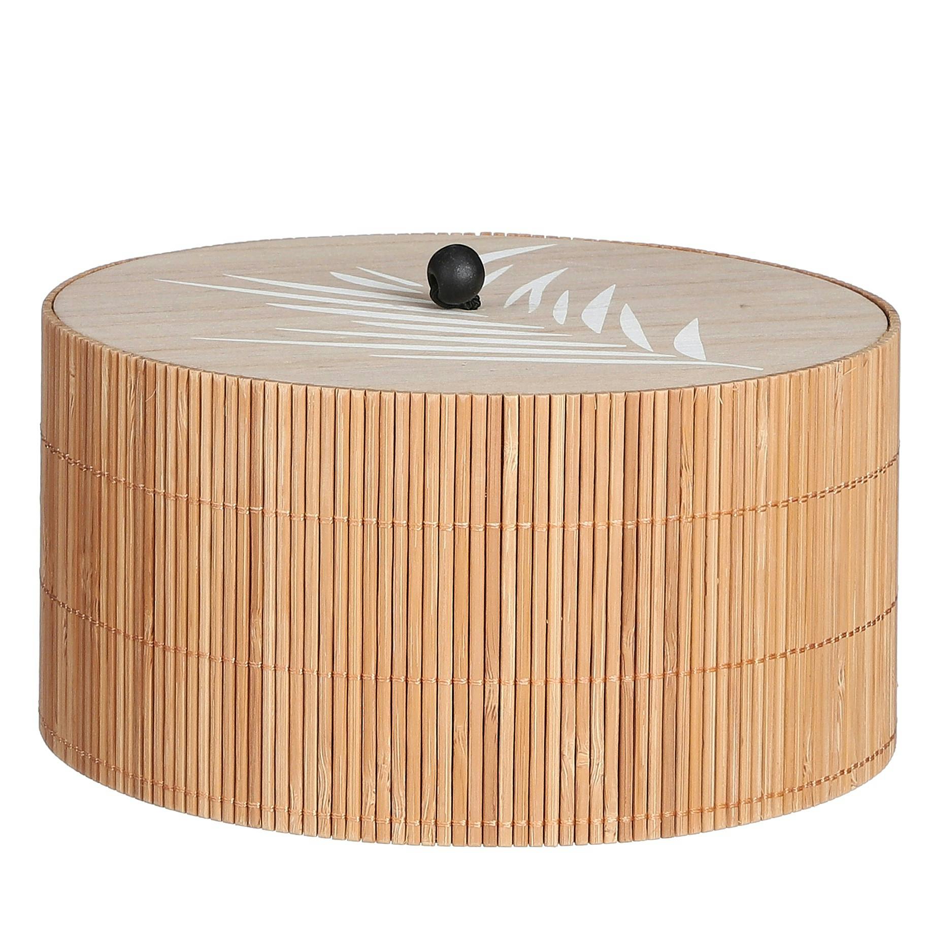 Boîte en bambou ronde (grand modèle)