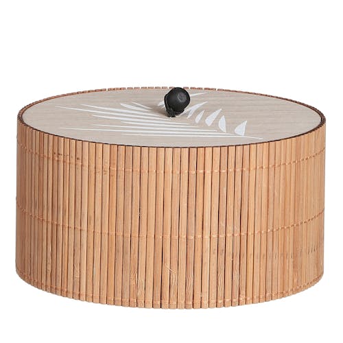 Boîte en bambou ronde (petit modèle)