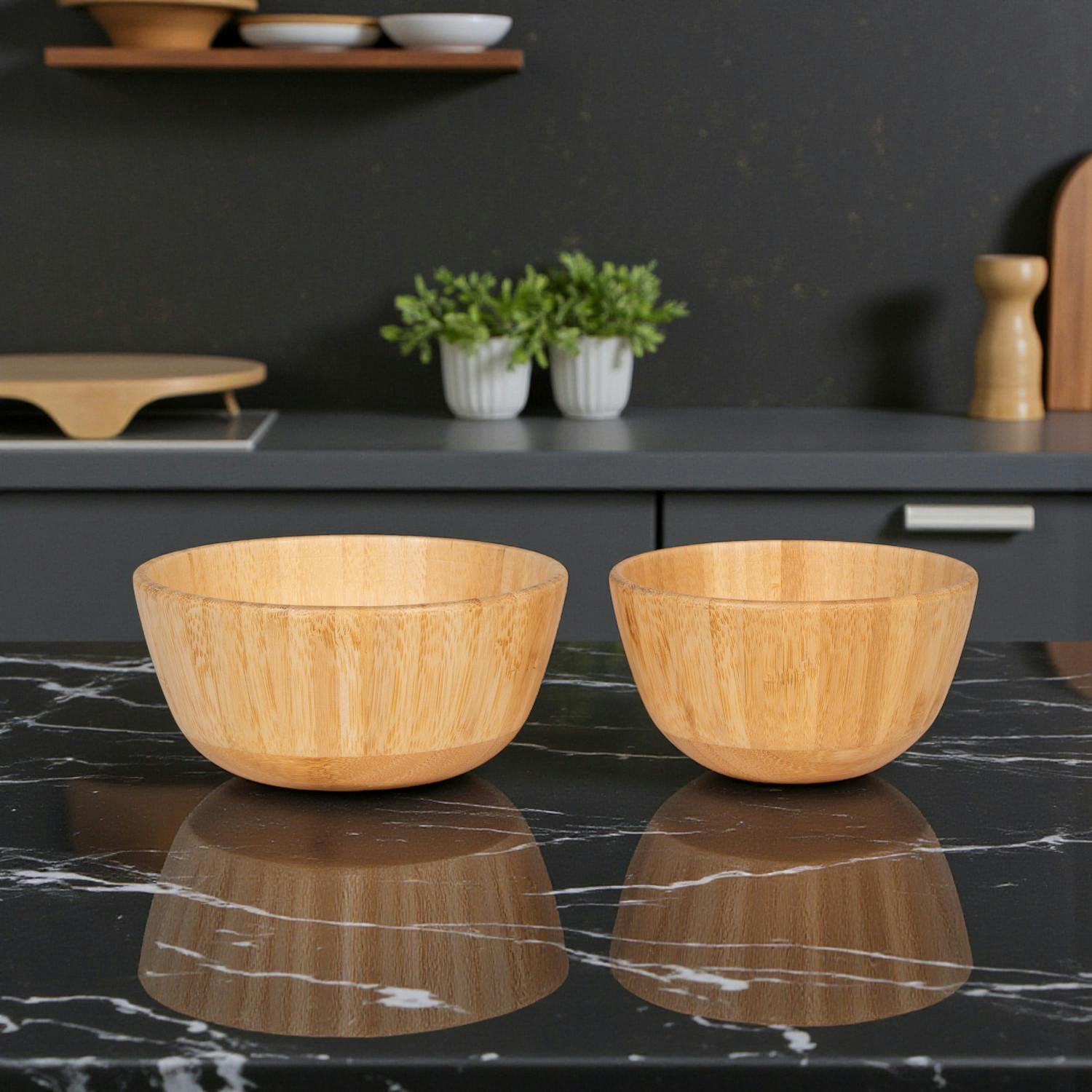 Bol apéro en bambou (lot de 2)