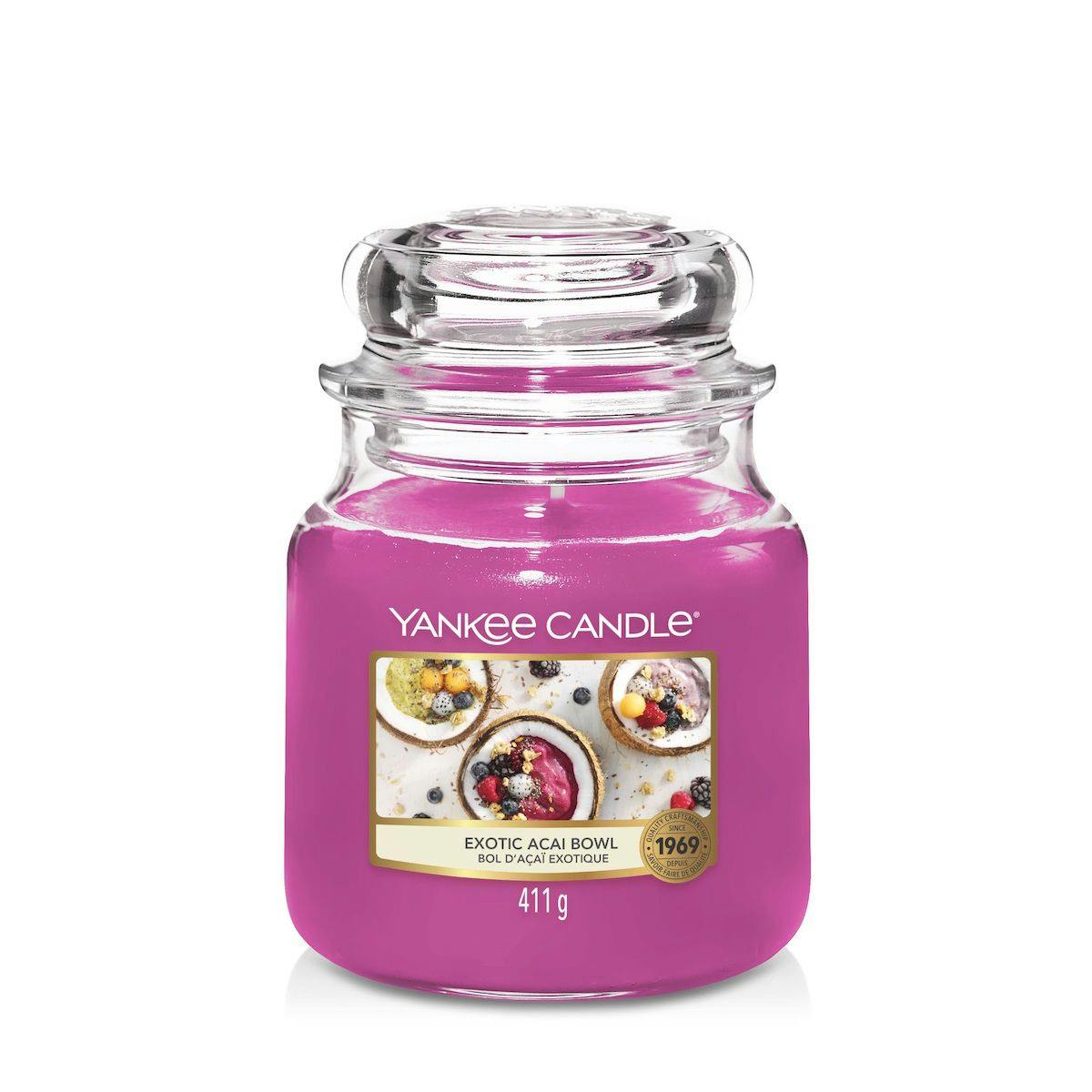 Bol d'Acaï exotique bougie parfumée moyenne jarre YANKEE CANDLE