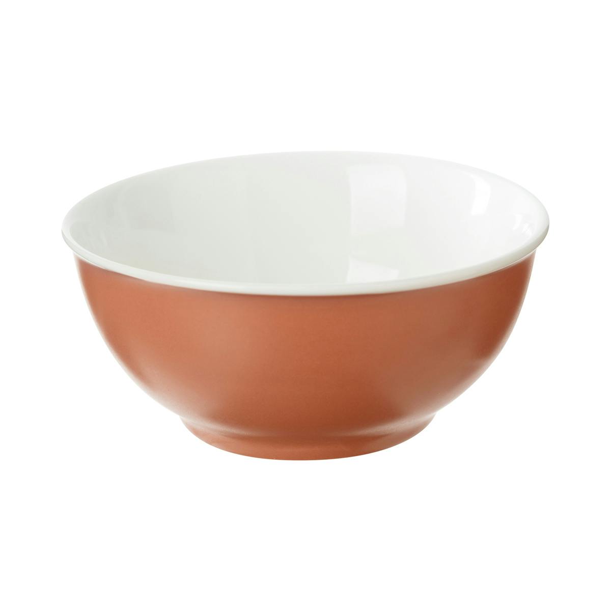 Bol en porcelaine couleur terracotta