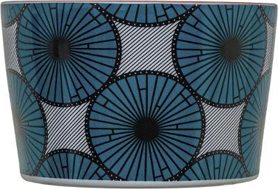 Bol imprimé wax 36cL bleu blanc
