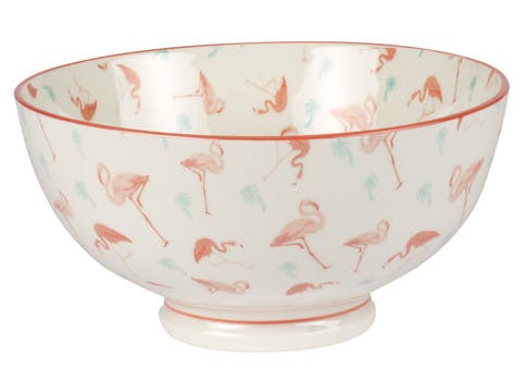 Bol porcelaine décorée tropic rose