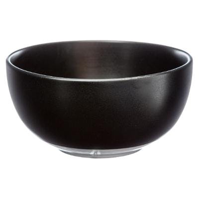 Bol rond en grès mat noir