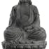 Bouddha déco anthracite 65,5 cm