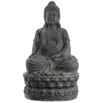 Bouddha déco anthracite 65,5 cm