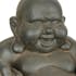 Bouddha du Bonheur affichant un large sourire en pierre reconstituée 36,5x35x36,5cm