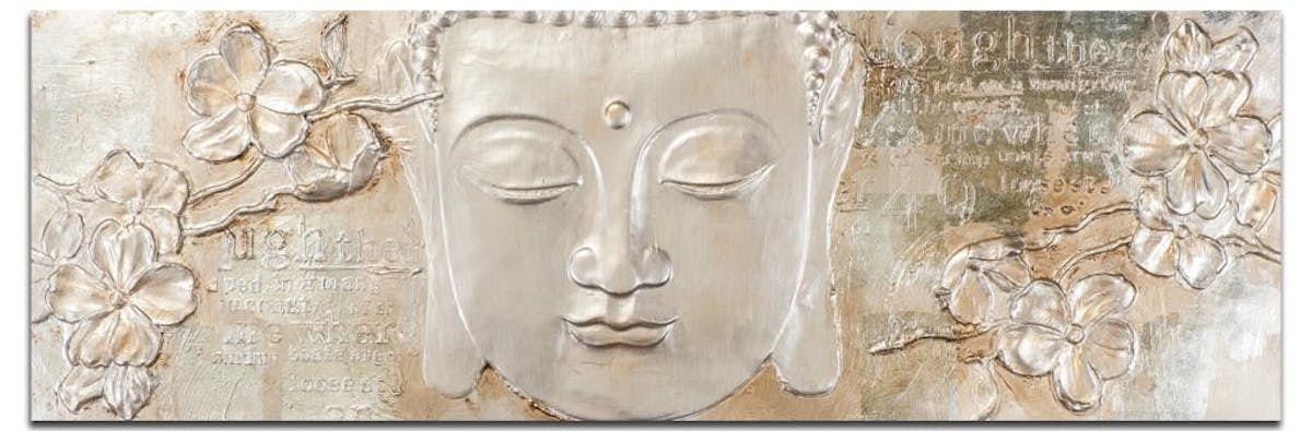 Tableau Zen Buddha and waterfall : Taille - 100 x 50 cm