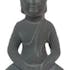 Bouddha Thai assis gris grand modèle