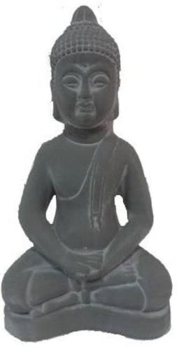 Bouddha Thai assis gris grand modèle