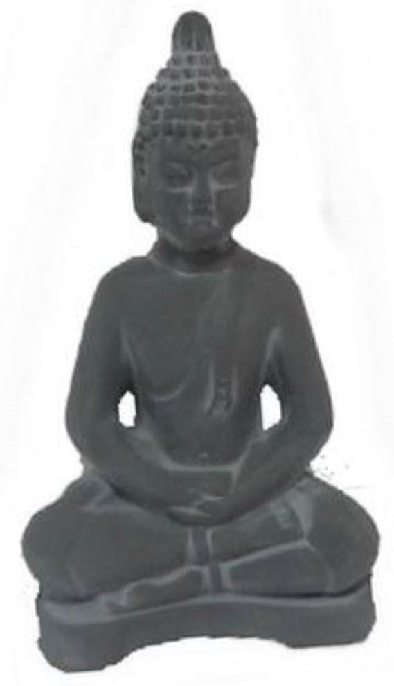 Bouddha Thai assis gris petit modèle