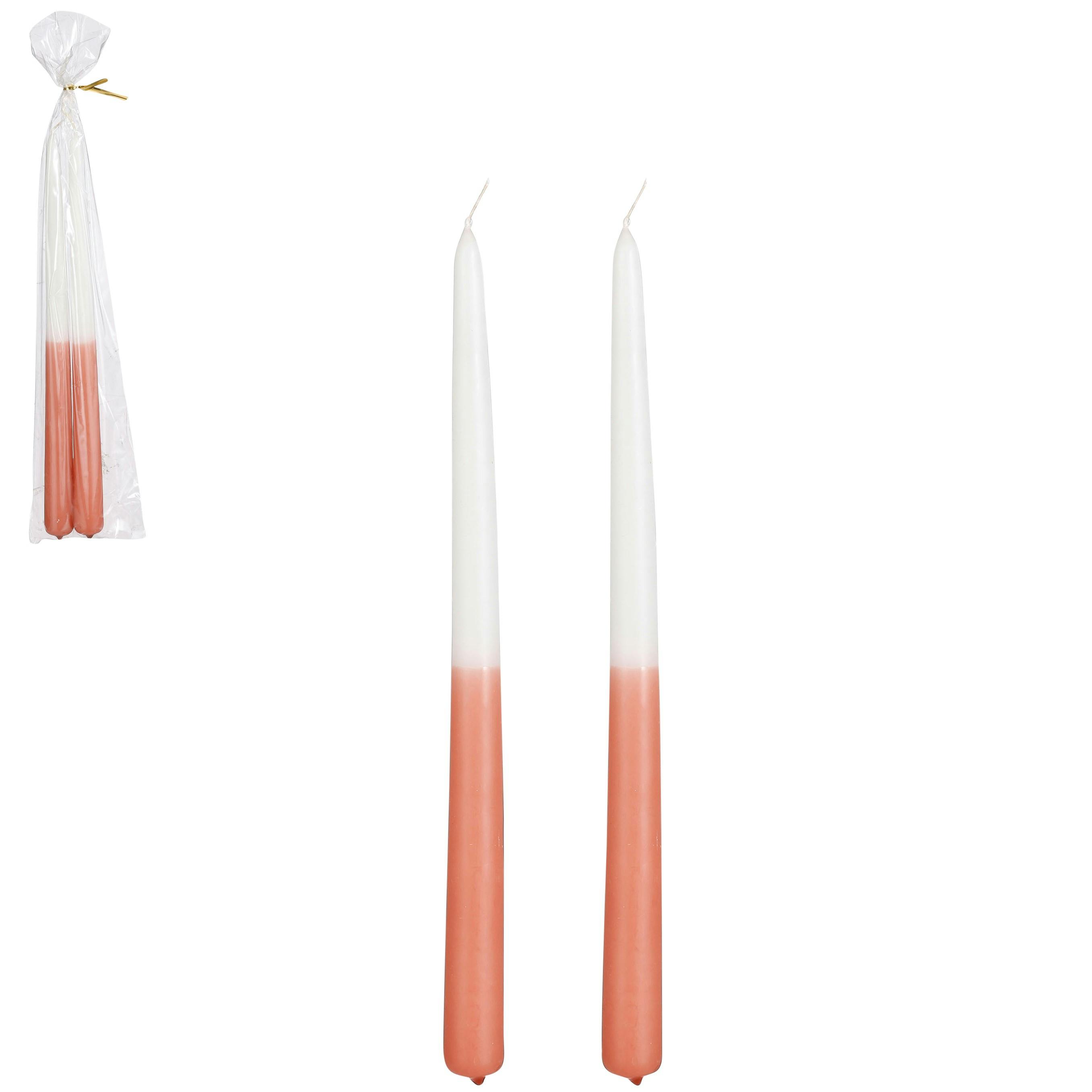 Bougie flambeau terracotta (2 pièces par sachet)