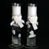 Bougie gel parfumé 20 cm, motif c?ur ou fleur en céramique naturelle. Parfums fleuris.