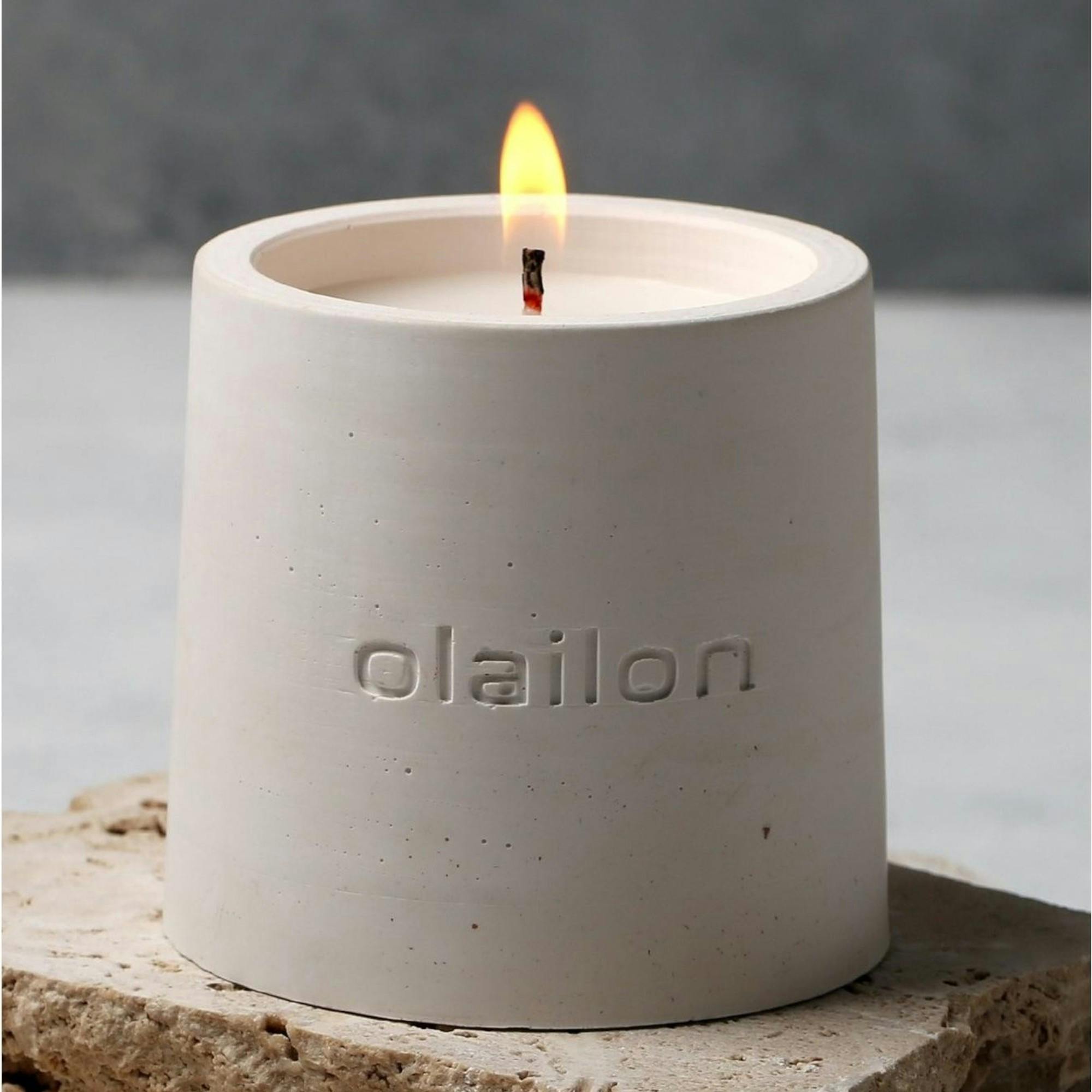 Bougie parfumée blanche – vanille et rose