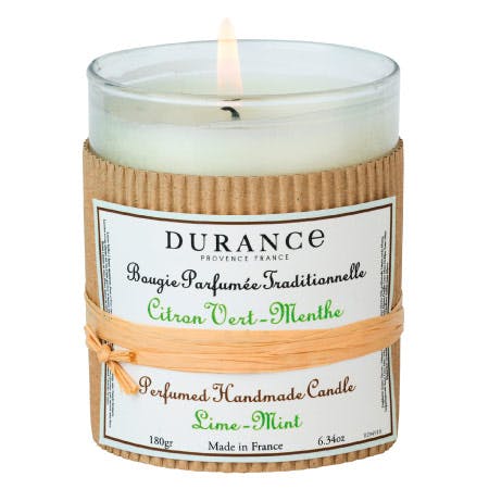 Bougie Parfumée Traditionnelle Citron vert Menthe 180grs DURANCE