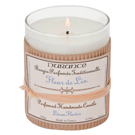 Bougie Parfumée Traditionnelle Fleur de Lin 180grs DURANCE