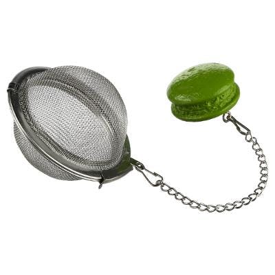 Boule à thé macaron vert