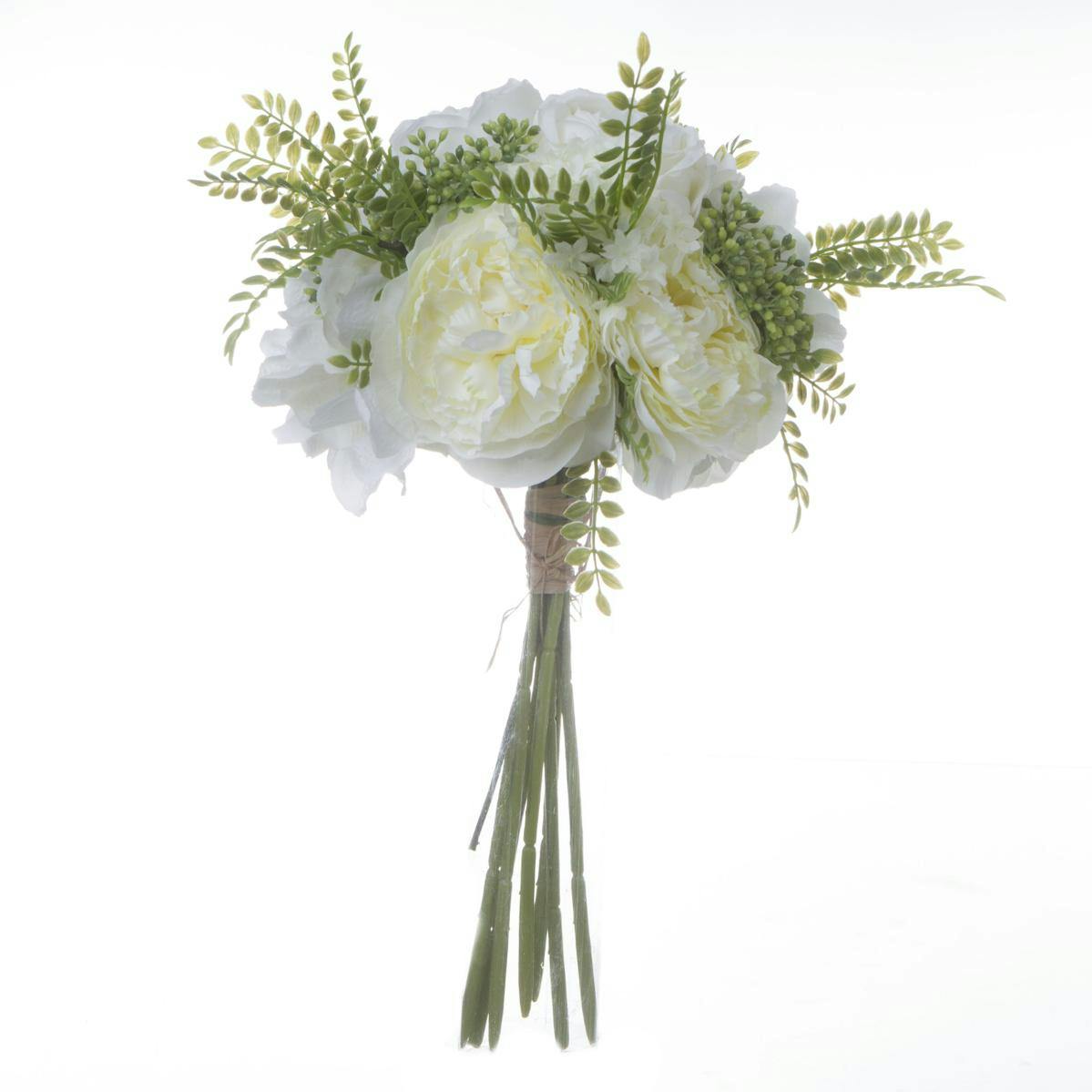 Bouquet de fleurs blanches D20xH35cm