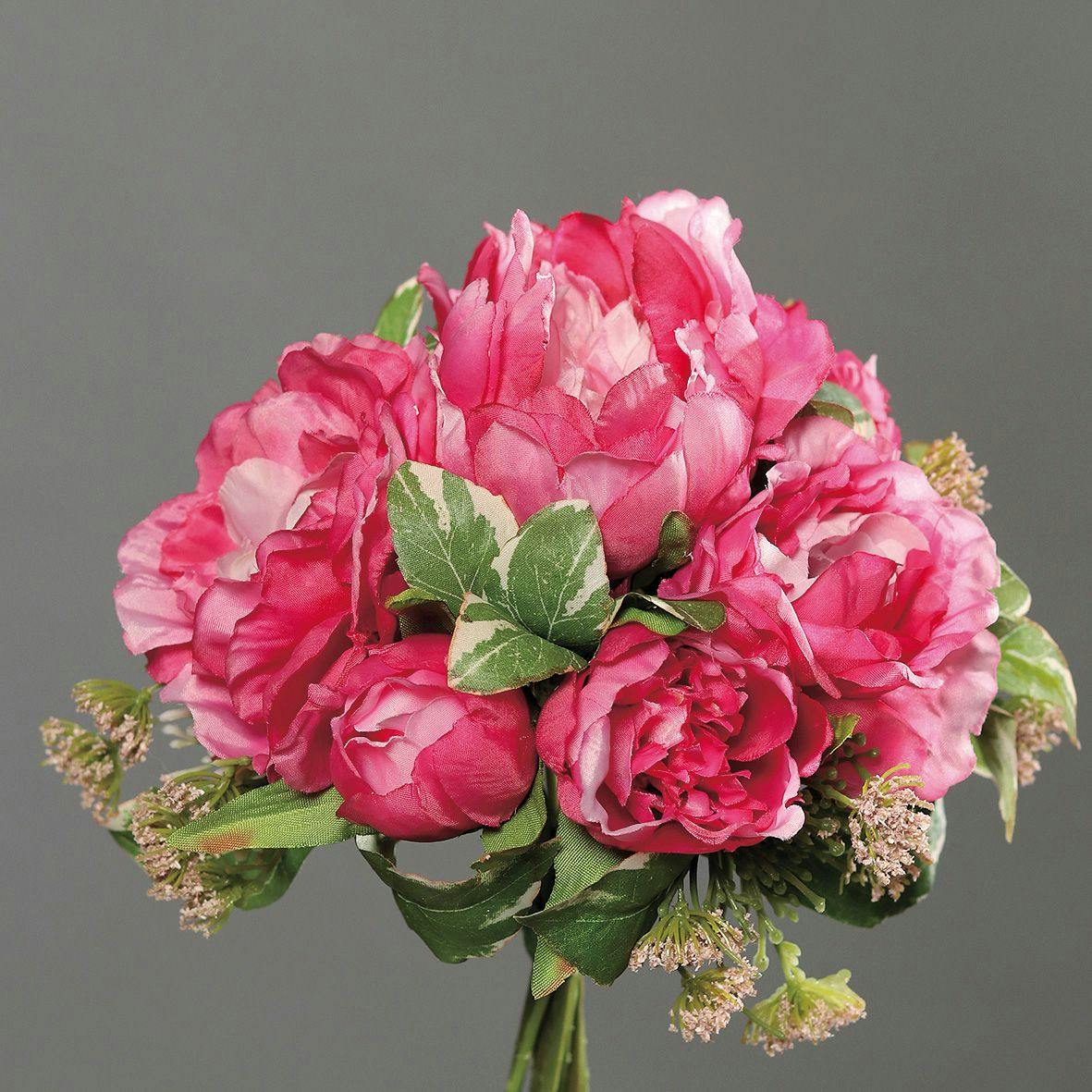Bouquet de fleurs rose foncé