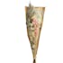 Bouquet de fleurs séchées roses avec monnaie du pape