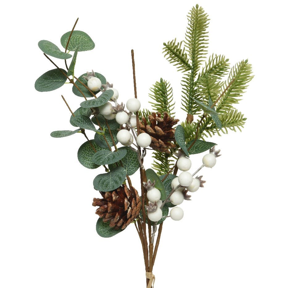 Porte-bas De Noël Argent Lourd, Avec Pomme De Pin Et 2 Bougeoirs Assortis