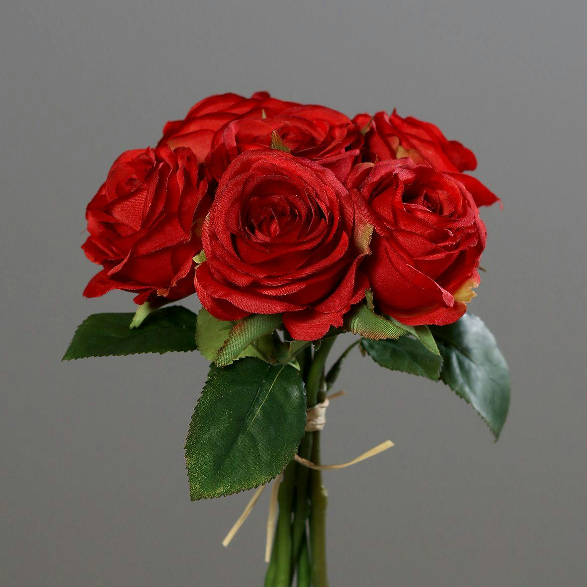Bouquet de roses rouges 21 cm