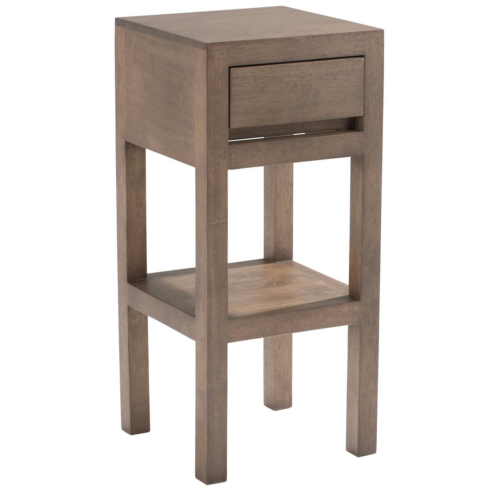 Bout de canapé chevet hévéa 25x25x55cm OLGA