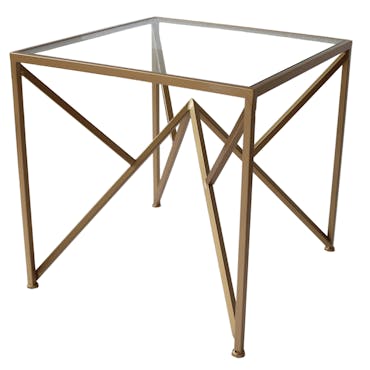 Bout de canapé design couleur or HIMALAYA