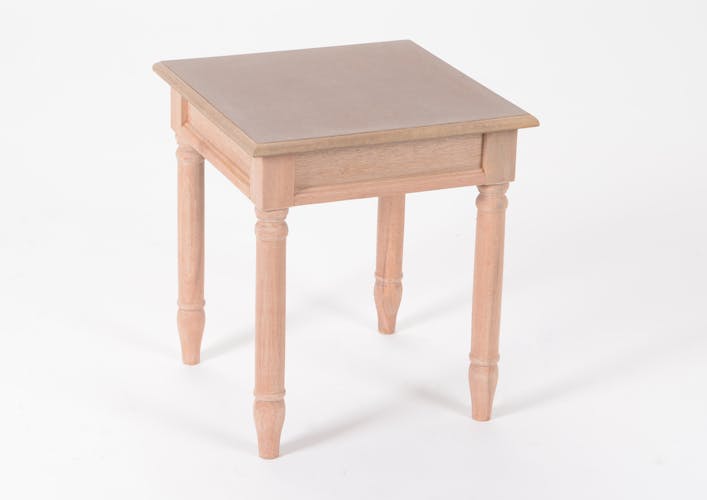 Bout de canapé / Table d'appoint chic en bois prêt à peindre BRICE L40 X Larg40 X H45cm AMADEUS