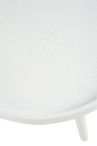 Bout de canapé / table d'appoint ronde en bois avec rebord, D60xH45cm